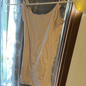 Beige Spaghetti Strap Dress